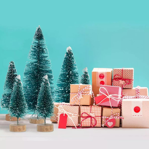 Aplicável A: Pequenas Árvores De Sisal Snow Frost Winter