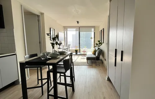 Arriendo 2 Dormitorios 2 Baños Ñuñoa (mariposa Dorm Iguales)