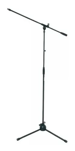 Base Atril Para Microfono Stand Proel Lw Ms10 Con Boom Ms-10 Negro