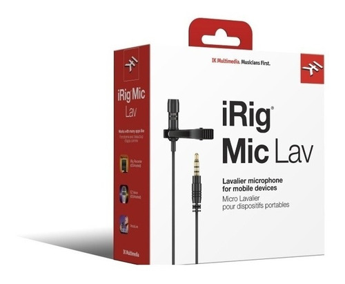 Irig Mic Lav Microfono Lavalier Pro Para iPhone iPad Android