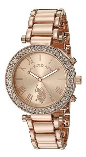 U.s. Polo Assn. Reloj De Cuarzo En Oro Rosa Para Mujer (mode