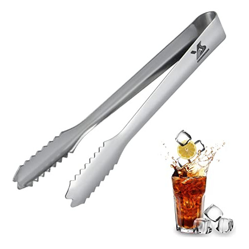 7 Inches Ice Tongs For Ice Bucket, Stainless Steel Ice ...