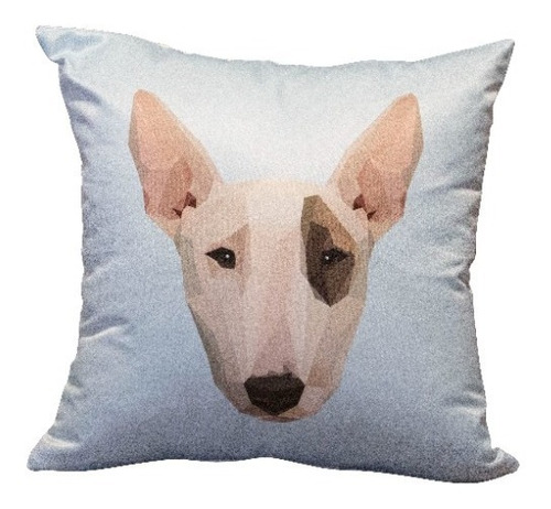 Imagen 1 de 5 de Cojín Decorativo Bull Terrier Love 40 Cm