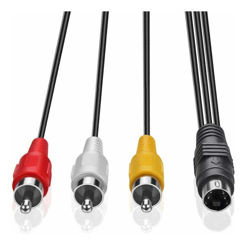 Cable De Video Electop, S-video A Rca, Compuesto, 4 Pines