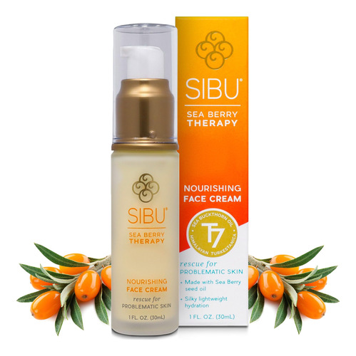 Sibu Crema Facial Nutritiva De Espino Amarillo (1 Onza), Cre