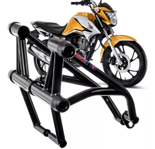 Protetor Motor Stunt Race Fan 160 Street Cage Preto