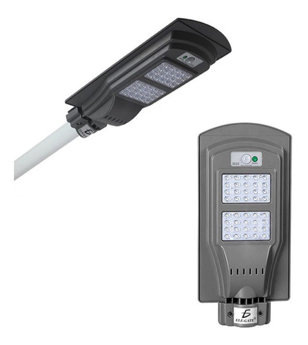 Lampara Led Solar 40w Potencia Alumbrado Publico Con Soporte