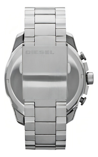 Relógio Diesel Mega Chief Cronógrafo Masculino Dz4308b1 P2sx Cor do fundo Cinza-escuro