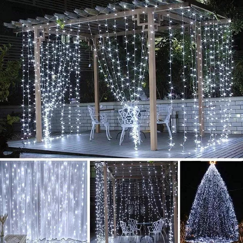 Cadena De Luces Led Decorativas Para Cortinas, 3 M X 2 M, Lu