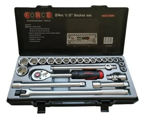 comprar Juego De Dados 1\u002F2 10-32 Mm Hexagonal 24 Pzs. Force 4243-5