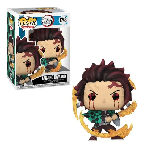 Boneco Funko Pop! Demon Slayer - Tanjiro Respiração Do Sol