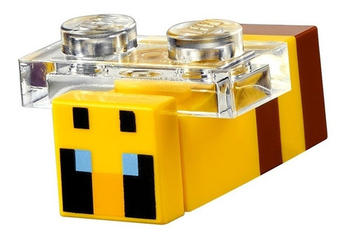 Imagen 3 de 5 de Bloques para armar Lego Minecraft The bee farm 238 piezas en caja