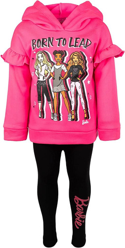 Conjunto De Polainas Y Sudadera De Forro Polar Barbie Fashio