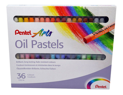 Giz Pastel Oleoso 36 Cores Pentel