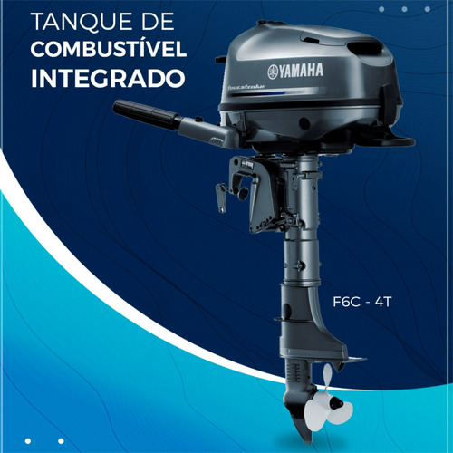 Motor De Popa Yamaha 6hp 4t Leia Anúncio