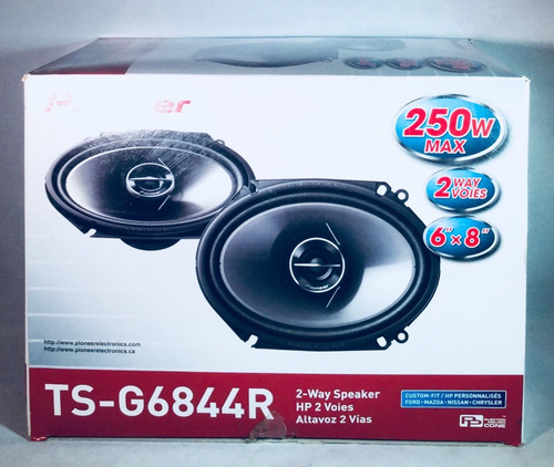 Bocinas De 2 Vías Pioneer Ts-g6844r 6x8 250 Watts Max