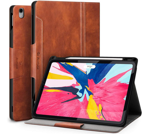 Funda De Piel Sint Tica Para iPad Pro 11 2018 Con Soporte