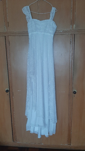 Vestido De Novia Blanco Impecable Talle M