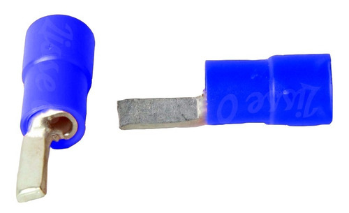 Kit Terminal Conector Pré Isolado Azul Pino 16mm 10 Unidades