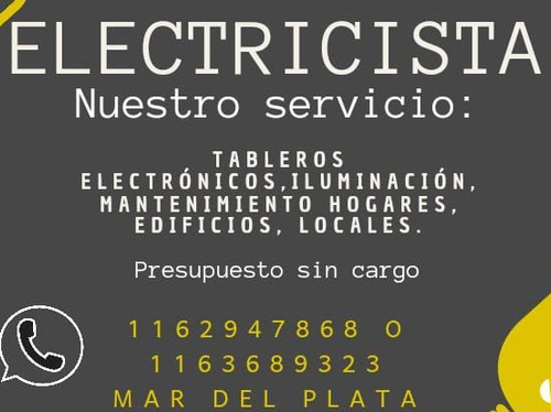 Electricista  Servicios A Domicilio. Presupuestos S/cargo.ma