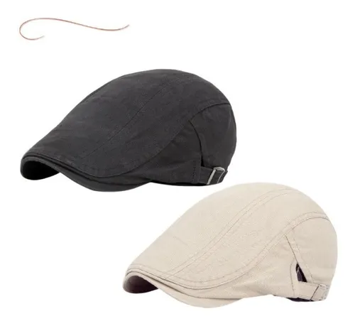 Kit 2 Bone Boinas Masculinas Casual Com Fivela Ajustável
