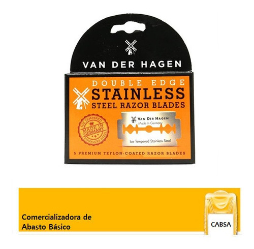 Double Edge Stainless Steel Razor Blades Van Der Hagen
