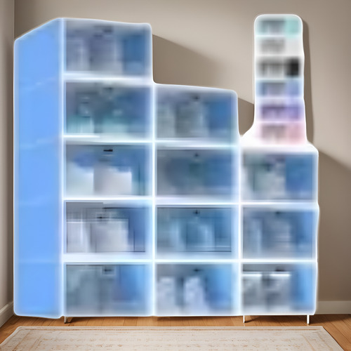 Caja Zapatera Apilable Y Plegable Organizador Multiusos