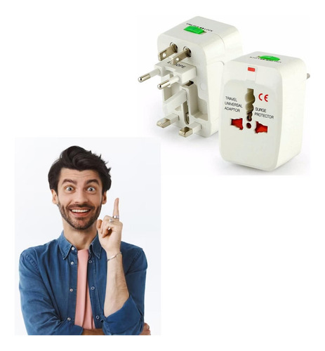 Kit De 3 Adaptadores De Enchufe Universales Para 150 Países