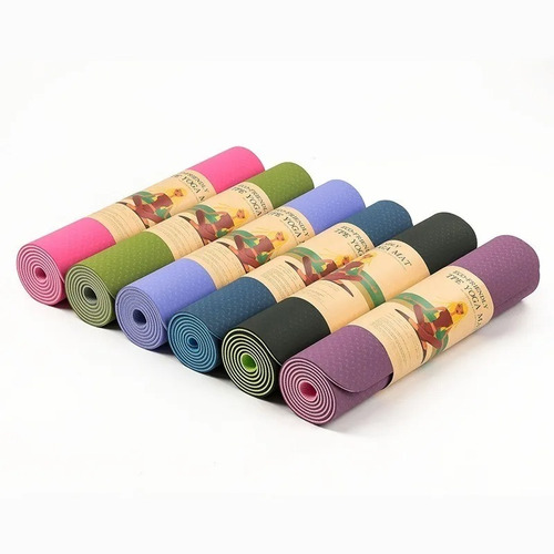 Imagen 9 de 10 de Mat Colchoneta Yoga Pilates Tpe 6 Mm C/bolso Guia Posiciones
