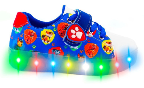 Tenis Luces Led Moda Cachorros Patrulla Perritos 410-arb