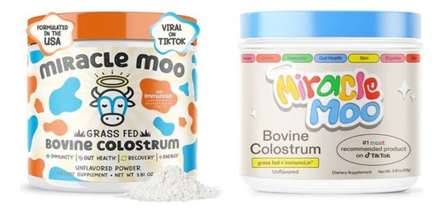 Suplemento En Polvo Miracle Moo  Bovine Colostrum 108grs