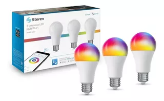 3 Focos Led Wi-fi Multicolor, De 10 W | Shome-120/3 Color de la luz RGB