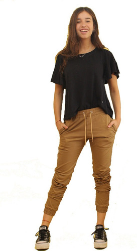 Imagen 1 de 5 de Jogger Mujer De Gabardina Elastizada Liviana Super Cómodo.