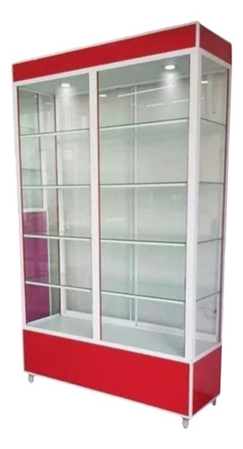 Vitrina 120cm Largo Exhibidor Y Aparador Rectangular Alto 2m