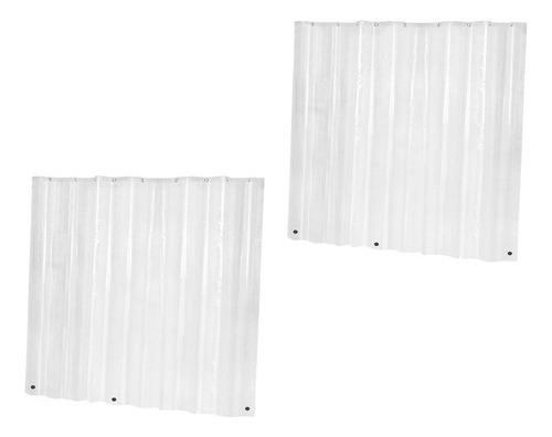 Cortinas De Ducha Transparentes, 22 X 72 Pulgadas, Color Agu