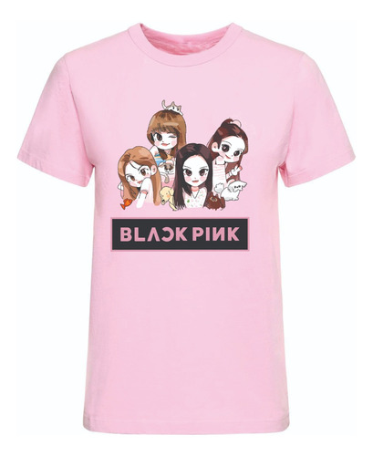 Camisetas Black Pink Grupo Caricatura Niños Y Adultos Mod3