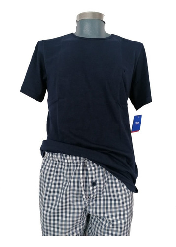 Pijama Clasica Caballero Yale Set De 2 Pzs Pantalon Playera