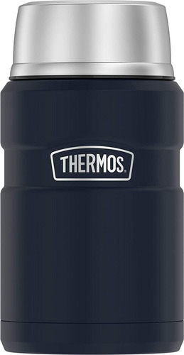 Contenedor De Alimentos Térmico Thermos De 710ml, Azul Mate