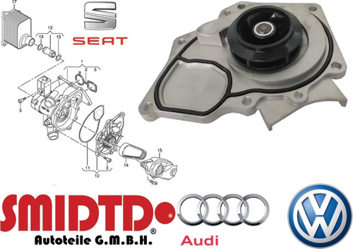 Imagen 1 de 4 de Repuesto De Bomba De Agua Vw Jetta 2.0l Turbo