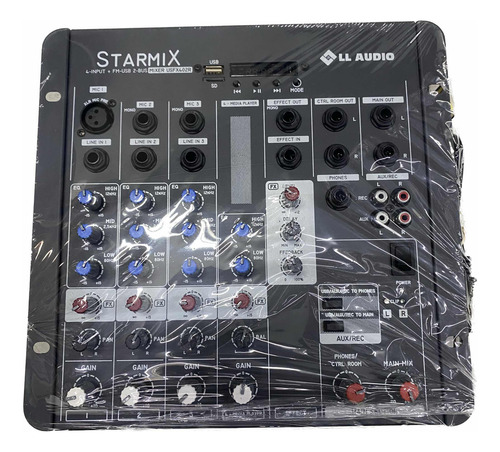 Mesa Som 4 Canais Usfx402 Ll Audio Console Efeito Bluetooth