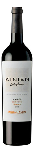 Vino Malbec Kinien Botella Con Estuche X 750 Ml