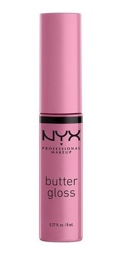 Labial Líquido Nyx Butter Gloss Cobertura Ligera A Media 8ml