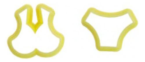 Cortador Lingerie 2 Peças - 408232 Cor Amarelo