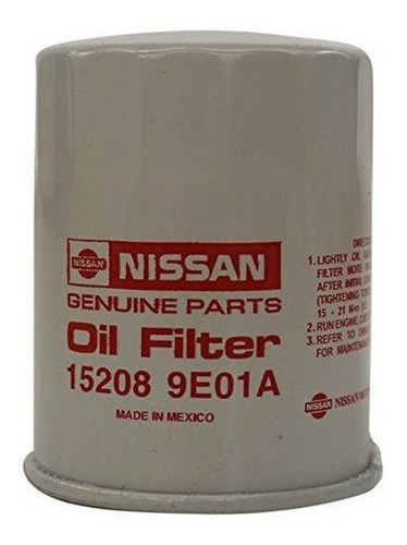 Filtro De Aceite Original Nissan 15208-9e01a