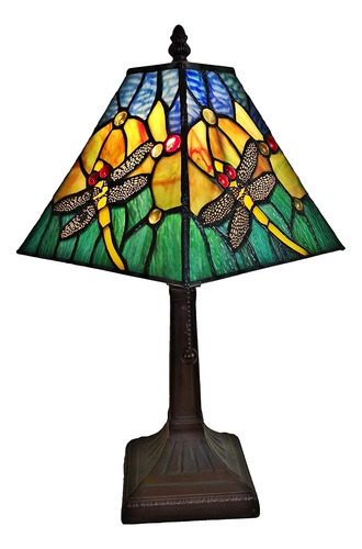 Mini Lámpara De Acento Estilo Tiffany Mission De 15  De Alto