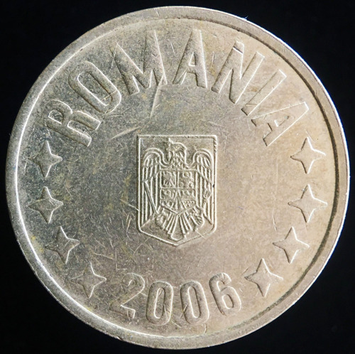 Rumania, 50 Bani, 2006. Sin Circular