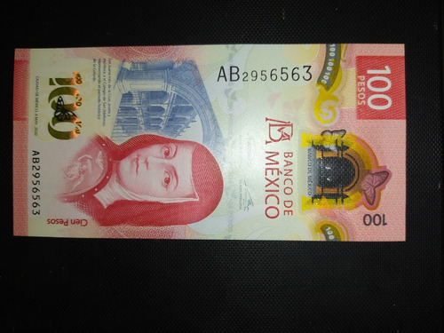 Billete 100 Pesos Mexicanos Serie Ab