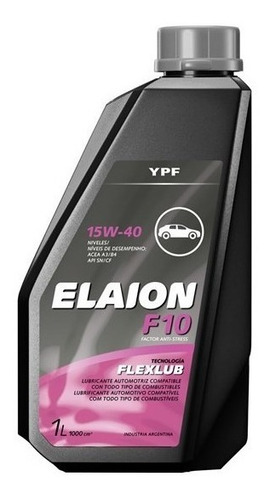 Aceite Elaion F10 15w40 X 1 Litro Ypf 
