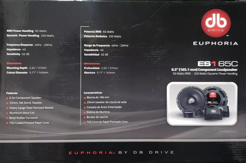 Paquete Alpine Ute-73bt+ Db Drive Set De Medios 6.5+bocin6x9