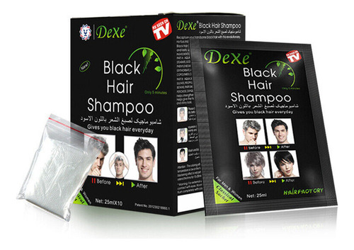 Champú For Oscurecer El Cabello Dexe 20 - Bolsita Negra S